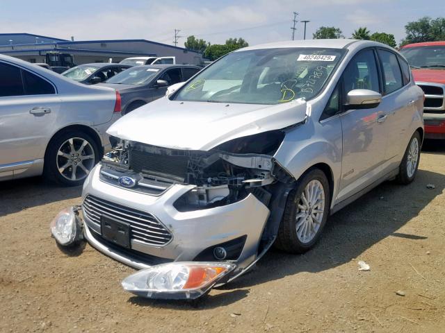 1FADP5BUXEL506876 - 2014 FORD C-MAX SEL SILVER photo 2