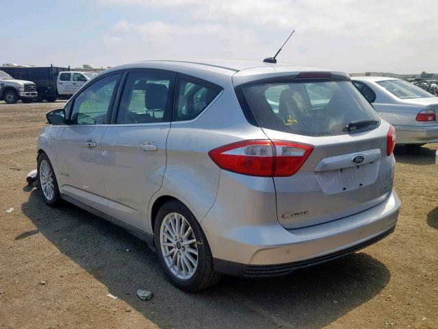 1FADP5BUXEL506876 - 2014 FORD C-MAX SEL SILVER photo 3