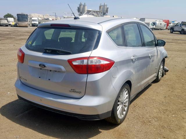 1FADP5BUXEL506876 - 2014 FORD C-MAX SEL SILVER photo 4