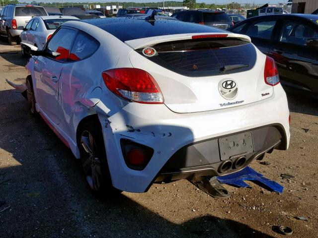 KMHTC6AE8FU238466 - 2015 HYUNDAI VELOSTER T WHITE photo 3