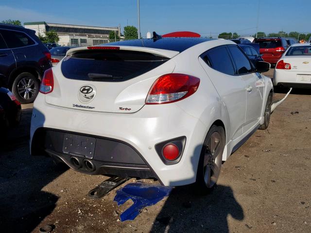 KMHTC6AE8FU238466 - 2015 HYUNDAI VELOSTER T WHITE photo 4