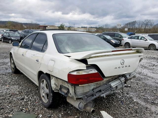 19UUA56612A041467 - 2002 ACURA 3.2TL WHITE photo 3