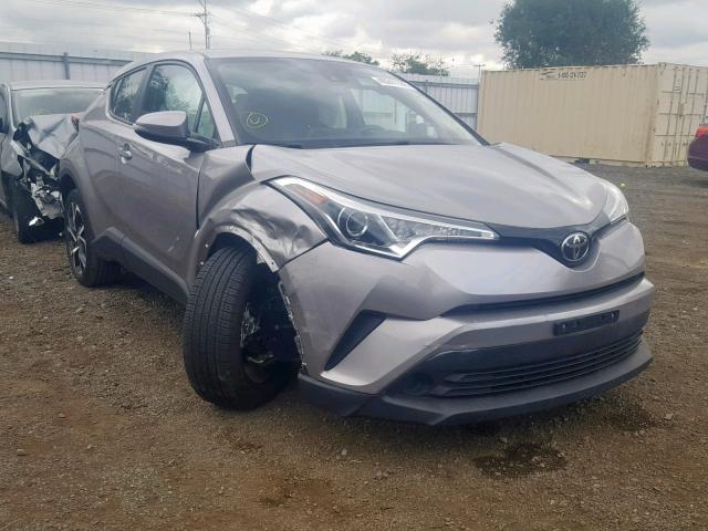 NMTKHMBX6JR015117 - 2018 TOYOTA C-HR XLE SILVER photo 1