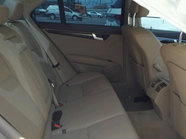 WDDGF4HB5EA957340 - 2014 MERCEDES-BENZ C 250 WHITE photo 6