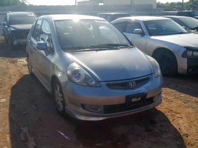 JHMGD37657S054129 - 2007 HONDA FIT S GRAY photo 1