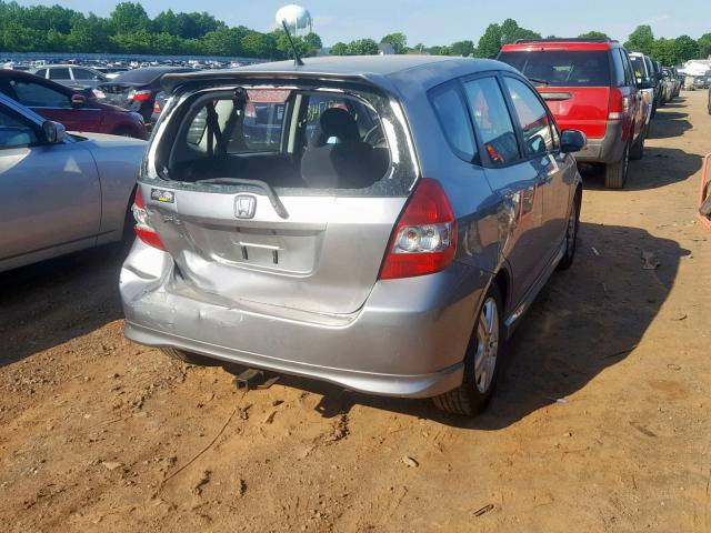 JHMGD37657S054129 - 2007 HONDA FIT S 灰色 照片 4