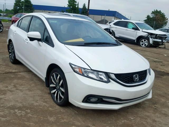 19XFB2F9XFE051415 - 2015 HONDA CIVIC EXL WHITE photo 1