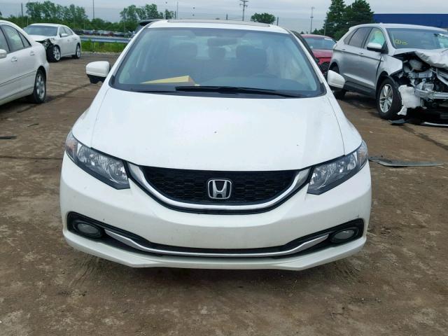 19XFB2F9XFE051415 - 2015 HONDA CIVIC EXL WHITE photo 10