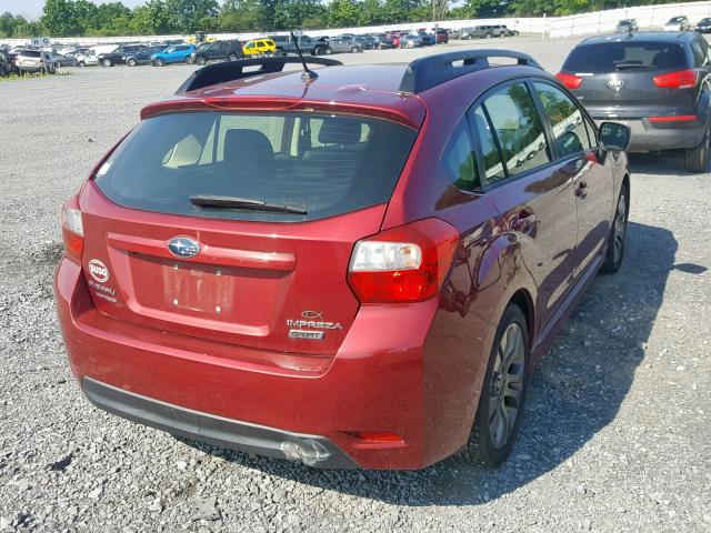 JF1GPAS66E8215219 - 2014 SUBARU IMPREZA SP MAROON photo 4