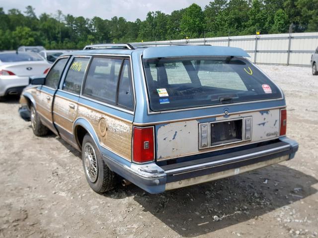 2G3AM81W5K2373370 - 1989 OLDSMOBILE CUTLASS CR BLUE photo 3