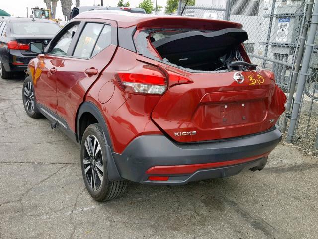 3N1CP5CU6JL529092 - 2018 NISSAN KICKS S RED photo 3