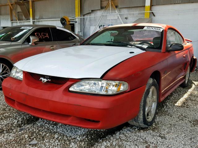 1FALP42X7TF199212 - 1996 FORD MUSTANG GT RED photo 2