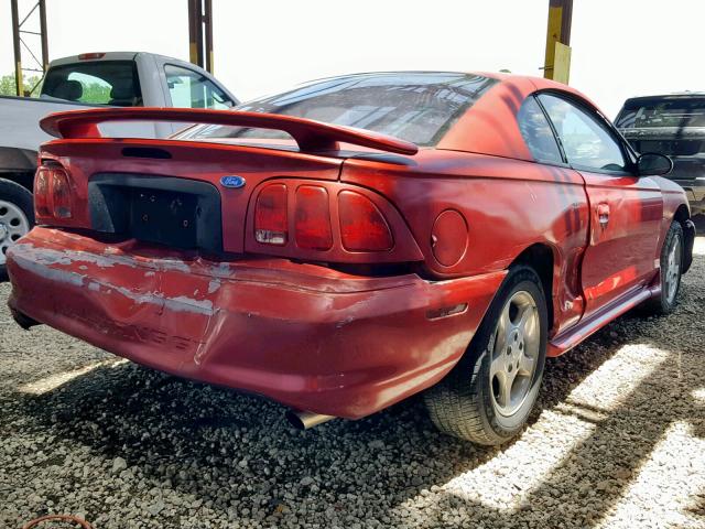 1FALP42X7TF199212 - 1996 FORD MUSTANG GT RED photo 4