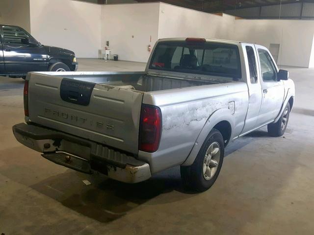 1N6DD26S01C342409 - 2001 NISSAN FRONTIER K SILVER photo 4