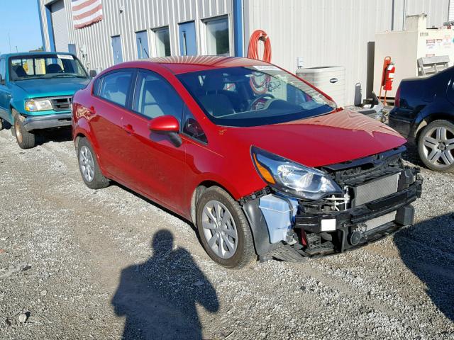 KNADM4A3XE6330056 - 2014 KIA RIO LX RED photo 1