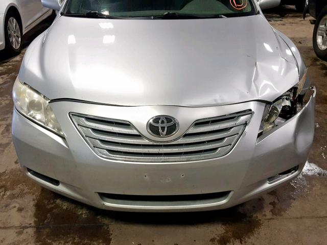 4T1BE46K17U166200 - 2007 TOYOTA CAMRY NEW SILVER photo 9