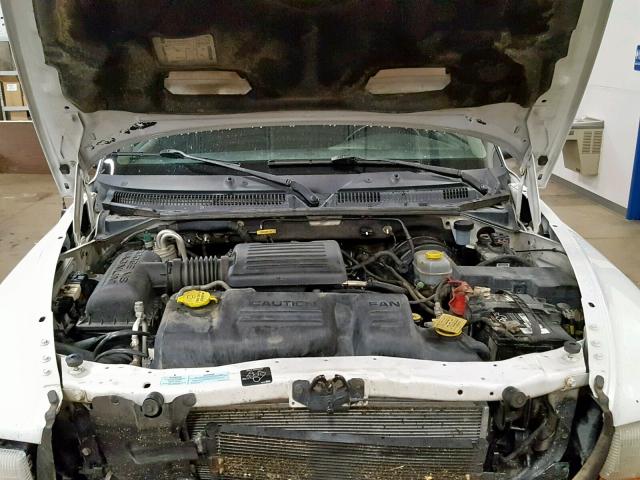 1B7GG2AN71S199098 - 2001 DODGE DAKOTA QUA WHITE photo 7