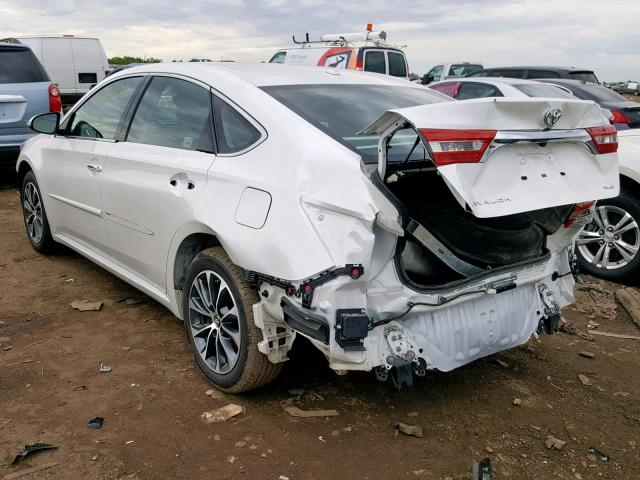 4T1BK1EBXJU271169 - 2018 TOYOTA AVALON XLE WHITE photo 3