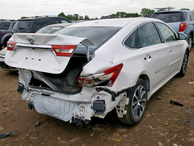4T1BK1EBXJU271169 - 2018 TOYOTA AVALON XLE WHITE photo 4