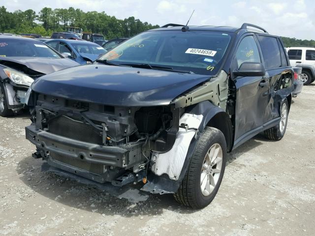 2FMDK3GC5DBE33066 - 2013 FORD EDGE SE BLACK photo 2