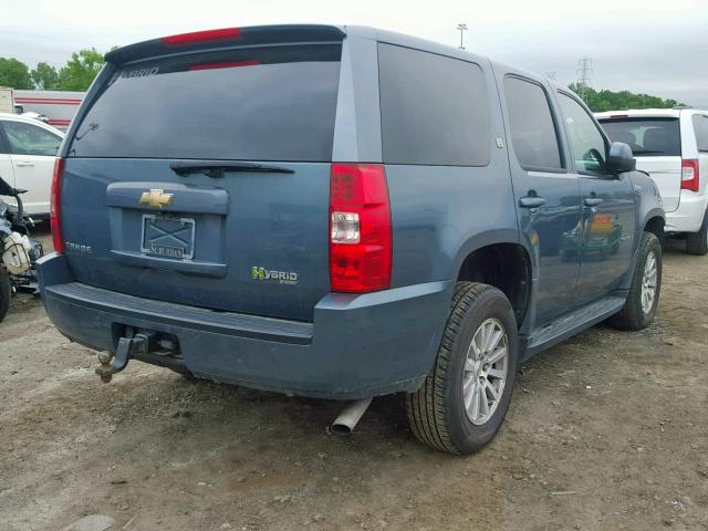 1GNFK13539R136527 - 2009 CHEVROLET TAHOE HYBR BLUE photo 4