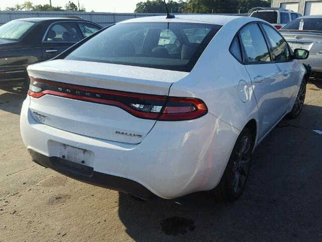 1C3CDFBB7FD112366 - 2015 DODGE DART SXT WHITE photo 4