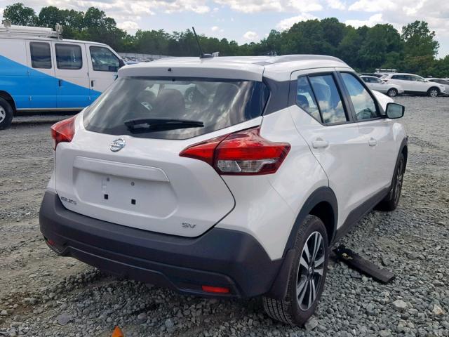 3N1CP5CU1KL484502 - 2019 NISSAN KICKS S WHITE photo 4