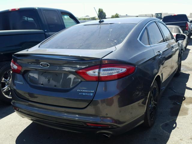 3FA6P0RU5GR386295 - 2016 FORD FUSION TIT GRAY photo 4