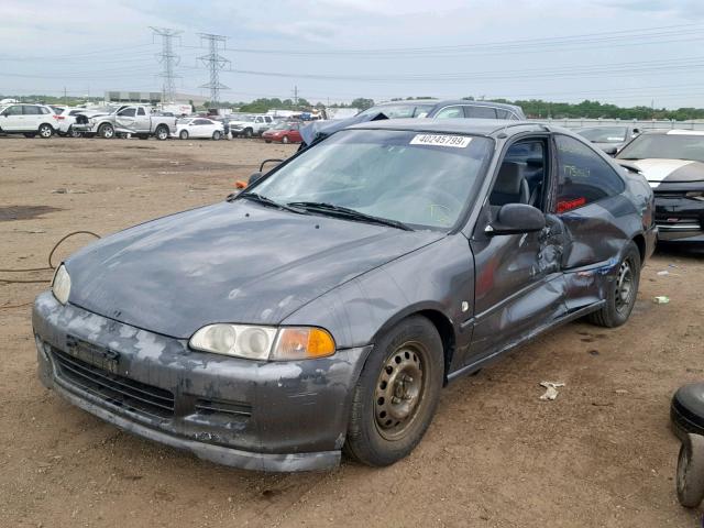 2HGEJ2227RH547127 - 1994 HONDA CIVIC DX GRAY photo 2