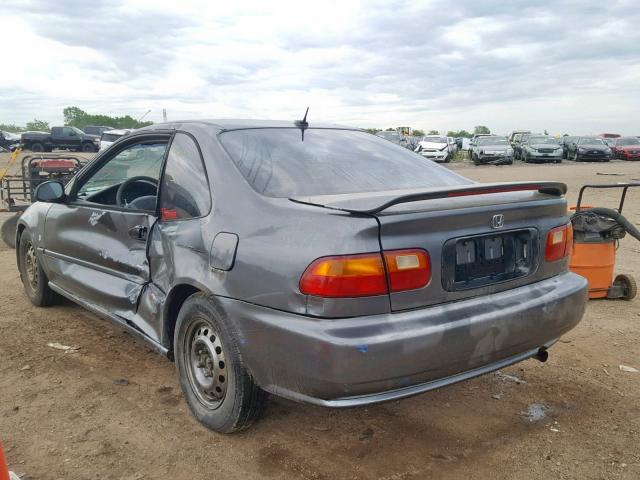 2HGEJ2227RH547127 - 1994 HONDA CIVIC DX GRAY photo 3