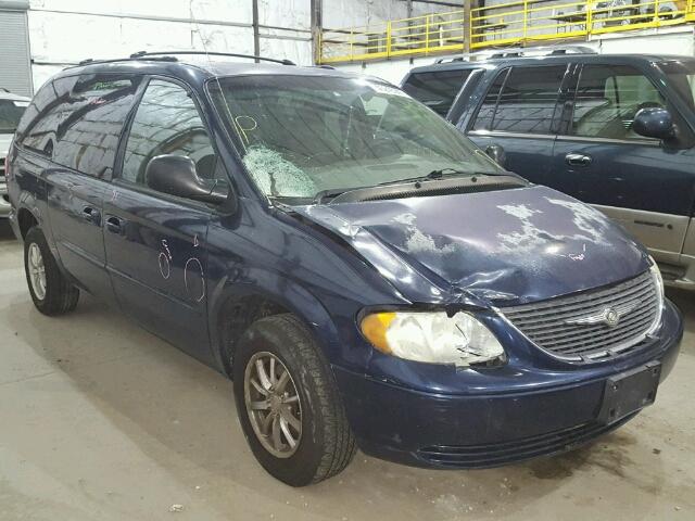 2C8GP243X3R256939 - 2003 CHRYSLER TOWN & COU BLUE photo 1