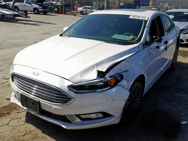 3FA6P0K93HR124914 - 2017 FORD FUSION TIT WHITE photo 2