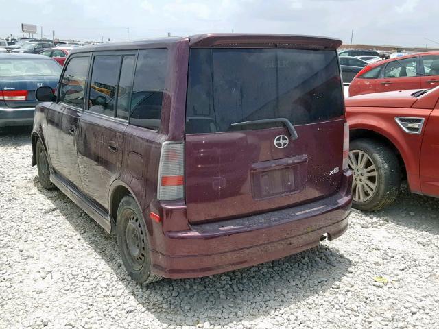 JTLKT324164050025 - 2006 TOYOTA SCION XB 栗色 照片 3