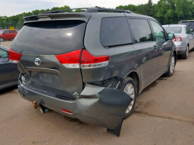 5TDJK3DC3BS011773 - 2011 TOYOTA SIENNA LE GREEN photo 4