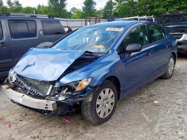 2HGFA1F36AH573871 - 2010 HONDA CIVIC VP BLUE photo 2