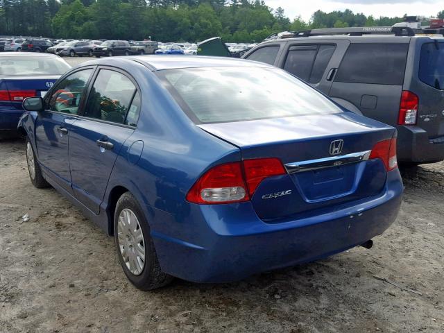 2HGFA1F36AH573871 - 2010 HONDA CIVIC VP BLUE photo 3