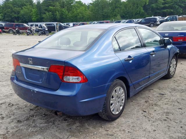 2HGFA1F36AH573871 - 2010 HONDA CIVIC VP BLUE photo 4