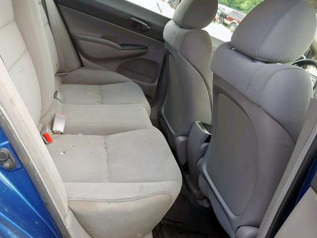 2HGFA1F36AH573871 - 2010 HONDA CIVIC VP BLUE photo 6