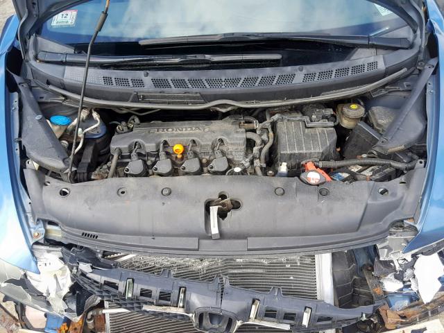 2HGFA1F36AH573871 - 2010 HONDA CIVIC VP BLUE photo 7