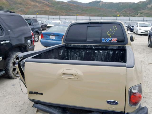 2FTZF07301CA99063 - 2001 FORD F150 SVT L CREAM photo 6