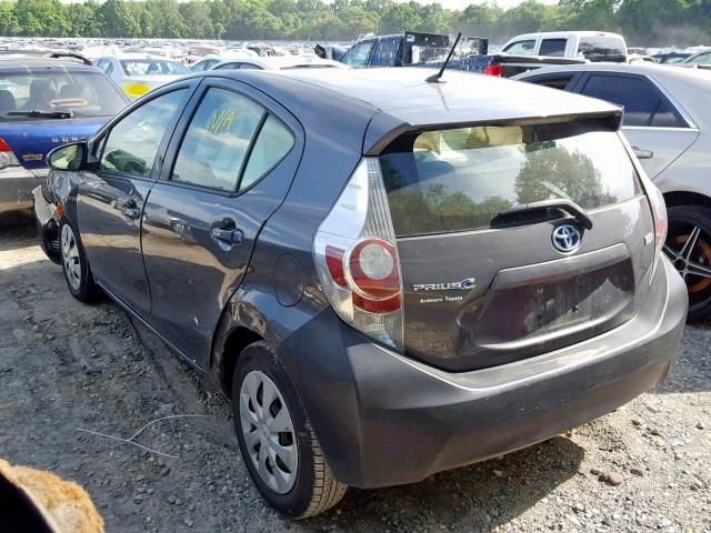 JTDKDTB32C1509107 - 2012 TOYOTA PRIUS C BLACK photo 3