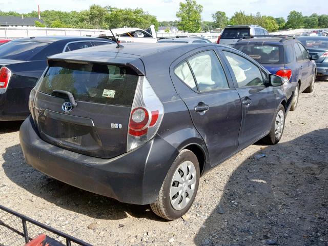 JTDKDTB32C1509107 - 2012 TOYOTA PRIUS C BLACK photo 4