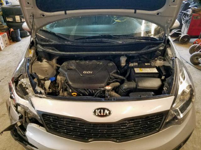 KNADM4A33D6229097 - 2013 KIA RIO LX SILVER photo 7