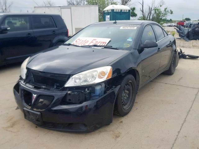 1G2ZF57B084175755 - 2008 PONTIAC G6 VALUE L BLACK photo 2