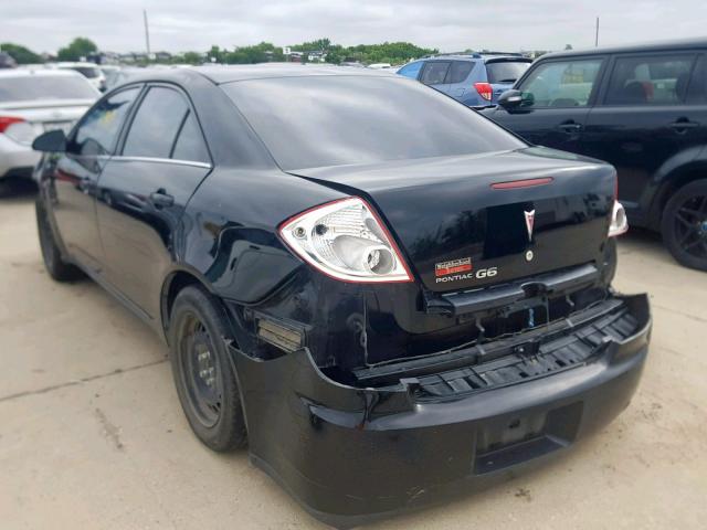 1G2ZF57B084175755 - 2008 PONTIAC G6 VALUE L BLACK photo 3