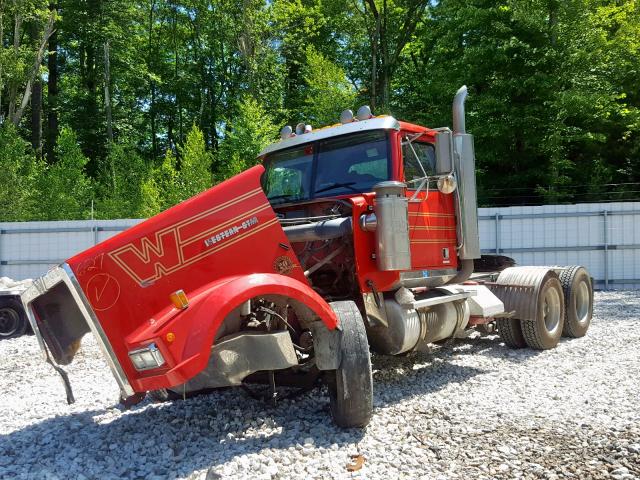 2WKEDD2H42K972546 - 2002 WESTERN STAR/AUTO CAR CONVENTION RED photo 2