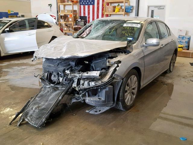 1HGCR3F87FA014516 - 2015 HONDA ACCORD EXL SILVER photo 2