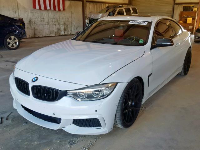 WBA3R1C5XEK190480 - 2014 BMW 435 I WHITE photo 2