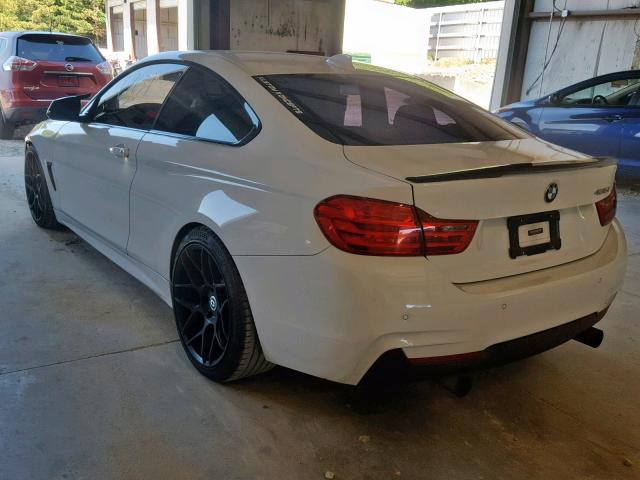 WBA3R1C5XEK190480 - 2014 BMW 435 I WHITE photo 3