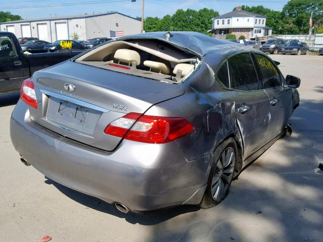 JN1BY1AR2CM391060 - 2012 INFINITI M37 X GRAY photo 4